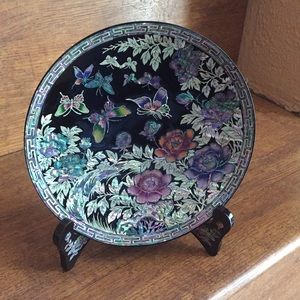 Korean decorative plate and stand